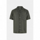 Camisa de manga corta y estampado Wavy Logo de Guess