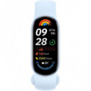 XIAOMI Pulsera Actividad mi Smart Band 9 Azul Monitor Sueño, Ritmo Cardiaco, Resistente Al Agua