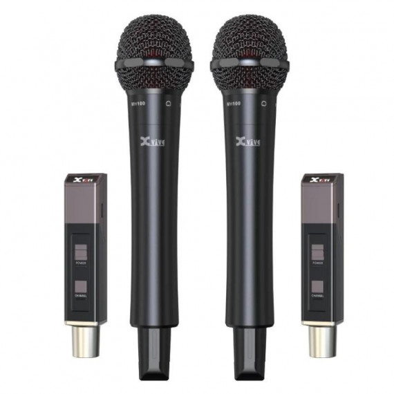Microfono Inalambrico XVIVE Mano Doble Recept Xlr