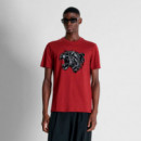 Camiseta Regular Fit Estampado Flock  ANTONY MORATO