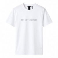 Camiseta Regular Fit con Logo Plata Mate  ANTONY MORATO