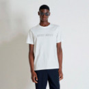 Camiseta Regular Fit con Logo Plata Mate  ANTONY MORATO