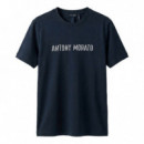 Camiseta Regular Fit con Logo Plata Mate  ANTONY MORATO