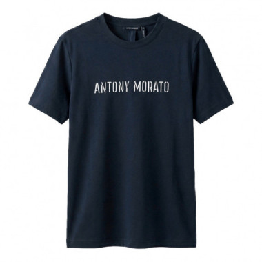 Camiseta Regular Fit con Logo Plata Mate  ANTONY MORATO