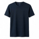 Camiseta Regular Fit con Logo Plata Mate  ANTONY MORATO