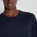 Camiseta Regular Fit con Logo Plata Mate  ANTONY MORATO