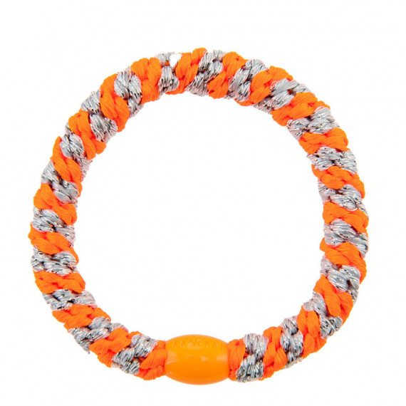 Coletero Neon Orange Silver Glitter Stripe  KKNEKKI
