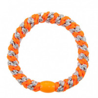 Coletero Neon Orange Silver Glitter Stripe  KKNEKKI
