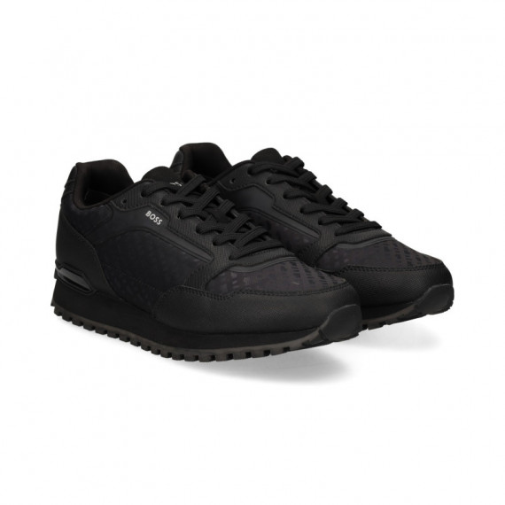 Deportivo Piel+malla Print Negro  HUGO BOSS