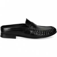 Zueco Antifaz Piel Negro  POSA