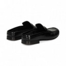 Zueco Antifaz Piel Negro  POSA