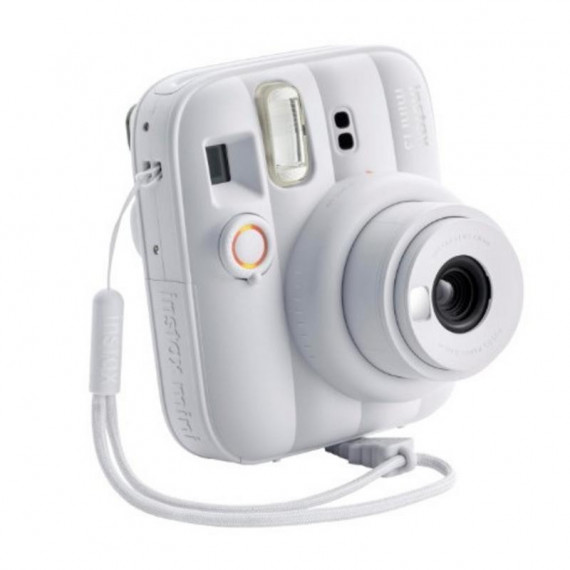 Cámara Instantánea Fujifilm Instax Mini 12 Clay White con Espejo para Selfies
