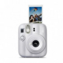 Cámara Instantánea Fujifilm Instax Mini 12 Clay White con Espejo para Selfies