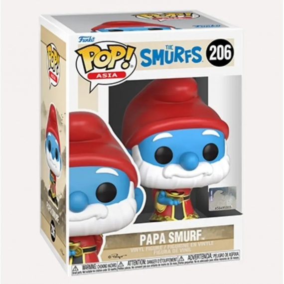 FUNKO Pop Papa Pitufo Exclusivo los Pitufos 206