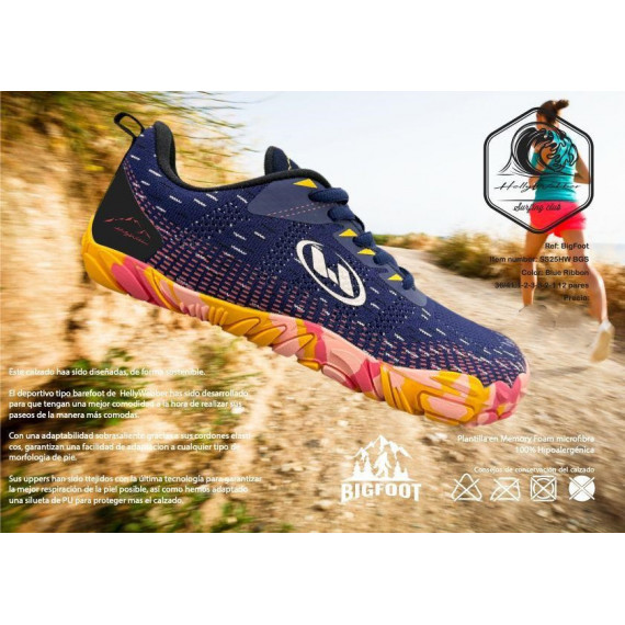 Zapatillas Barefoot HELLY WEBBER Azules