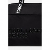 Klj Nylon Gymbag Black  KARL LAGERFELD