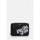 KLJ COATED PU LAPTOP QUOTE BLACK