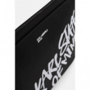 KLJ COATED PU LAPTOP QUOTE BLACK