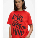 Klj Reg Karlism Tee High Risk Red  KARL LAGERFELD