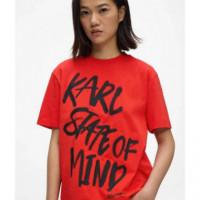 Klj Reg Karlism Tee High Risk Red  KARL LAGERFELD
