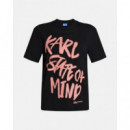 Klj Reg Karlism Tee Black  KARL LAGERFELD