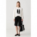 Klj Boxy Karl Kameo Sweat Egret  KARL LAGERFELD