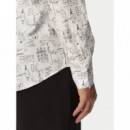 Shirt Modern Fit White/black  KARL LAGERFELD