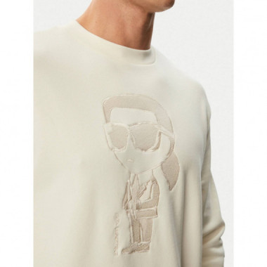 Sweat Crewneck Offwhite  KARL LAGERFELD