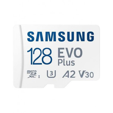 SAMSUNG Tarjeta Memoria Micro Sdxc 128GB con Adaptador Evo Plus 160MB/S A2 V30