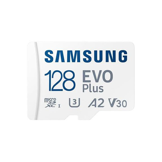 SAMSUNG Tarjeta Memoria Micro Sdxc 128GB con Adaptador Evo Plus 160MB/S A2 V30