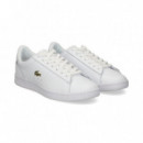 Zapatilla Logo Oro Piel Blanco  LACOSTE