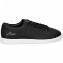 Zapatilla Firma LACOSTE Piel Negro