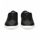 Zapatilla Firma LACOSTE Piel Negro