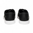 Zapatilla Firma LACOSTE Piel Negro