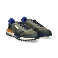 Zapatilla Running Nailon/ante Multi Kaki  LACOSTE