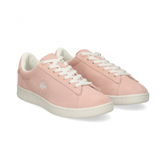 Zapatilla ante Perforado Tejido Rosa  LACOSTE