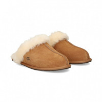 Pantufla Pelo ante Cuero  UGG