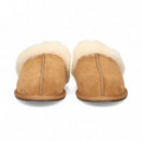 Pantufla Pelo ante Cuero  UGG