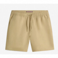 TOMMY HILFIGER - Mercer 7'' Pull On Linen Short - Rbt - F|MW0MW41988/RBT