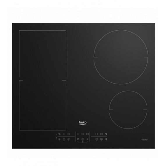 Placa de Inducción Beko HII64200FMT con Zona Indyflex