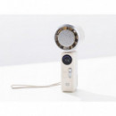 Mini Ventilador Portátil CONCEPTRONIC con Pantalla Digital y Placa Enfriadora Recargable Blanco (AERIVA03C)