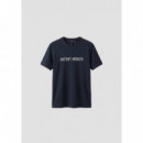 SHORT SLEEVED T-SHIRT BLUE MARINE