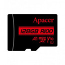 APACER Tarjeta Memoria Micro Sdxc 128GB con Adaptador A1 Uhs-i Full HD V10