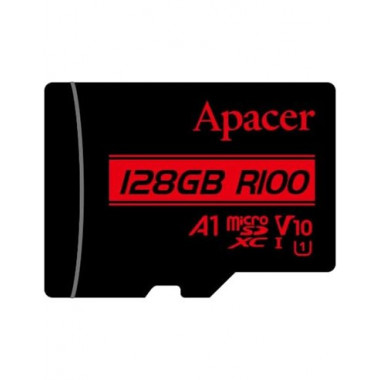 APACER Tarjeta Memoria Micro Sdxc 128GB con Adaptador A1 Uhs-i Full HD V10