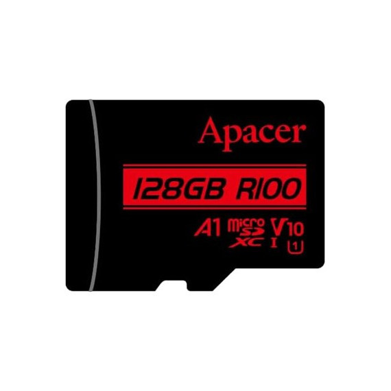 APACER Tarjeta Memoria Micro Sdxc 128GB con Adaptador A1 Uhs-i Full HD V10