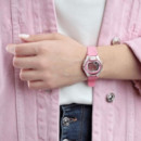 CASIO LW-200-4B Reloj Digital Deportivo para Mujer - Correa Rosa, Luz Led, Cronómetro y Wr 50M