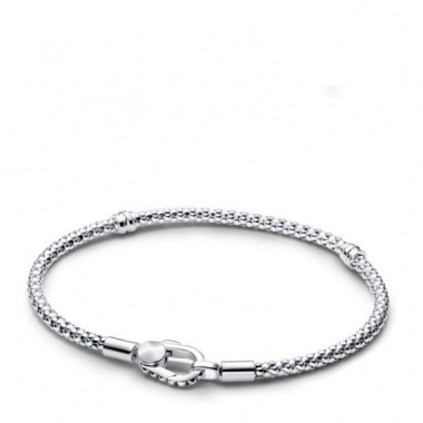 PANDORA Pulsera PANDORA Moments Cadena & Cierre con Tachuelas 593681C00