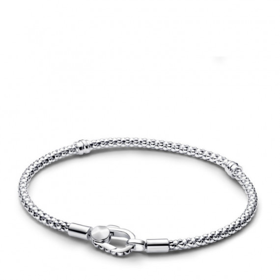 PANDORA Pulsera PANDORA Moments Cadena & Cierre con Tachuelas 593681C00