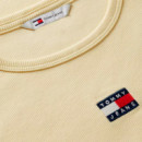 Camiseta slim acanalada con parche de Tommy