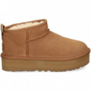 Botin Corto Plat. ante Cuero  UGG
